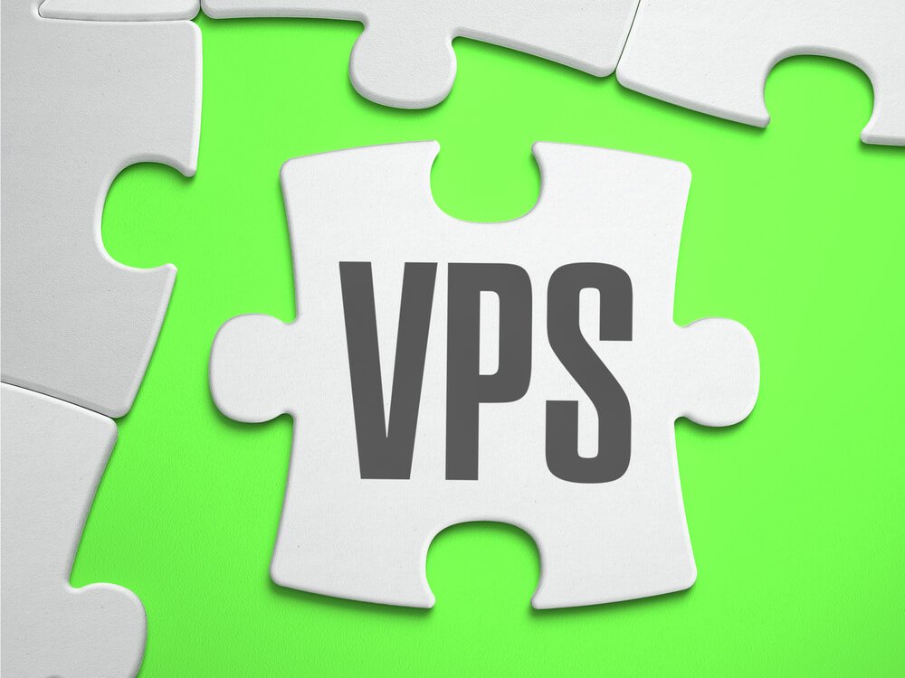 A puzzle piece with the word vps on it.